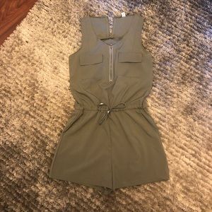 Army green romper